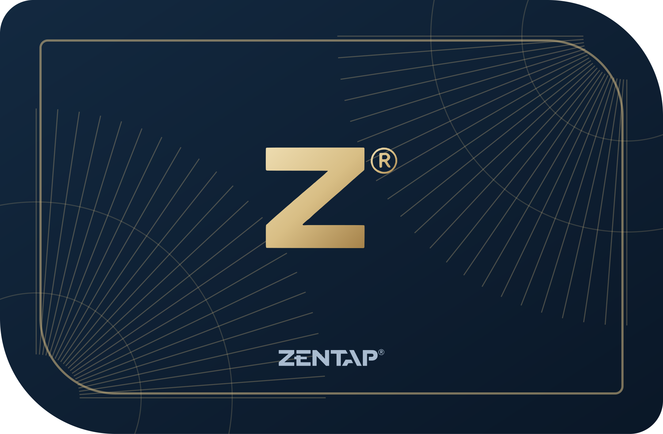 Muestra personalizable ZENTAP Business Card, reverso