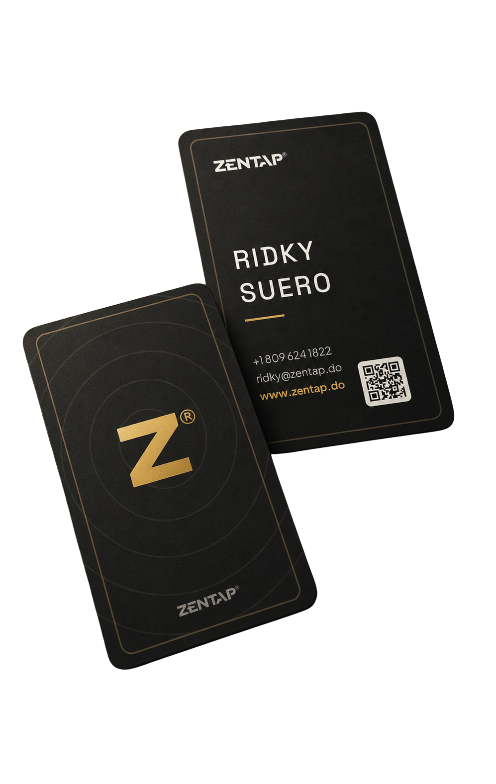 Ejemplo oficial personalizable ZENTAP Business Card diseño 01